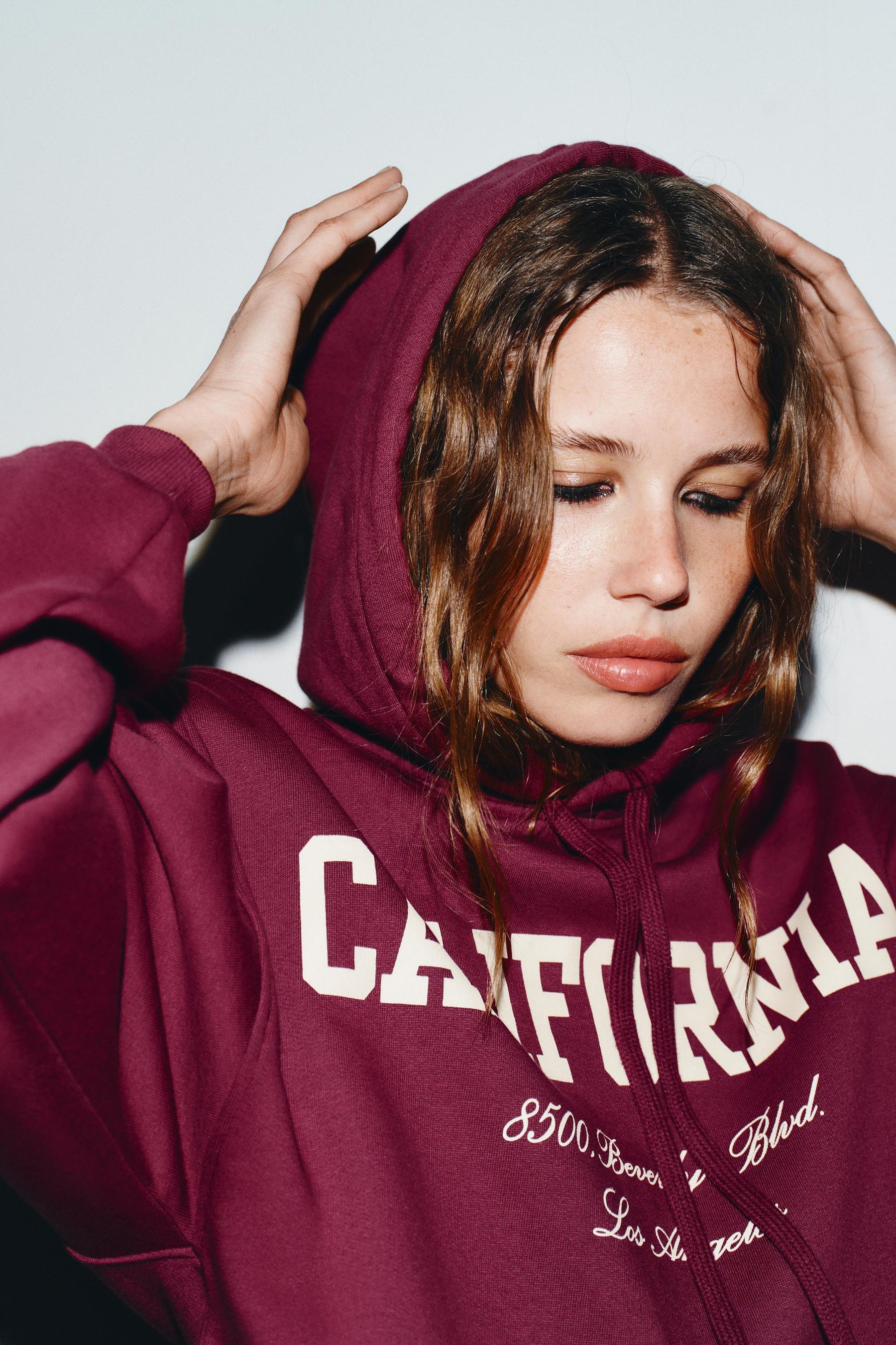 Ruffle-Trimmed Varsity Sweatshirt