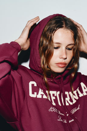 Ruffle-Trimmed Varsity Sweatshirt