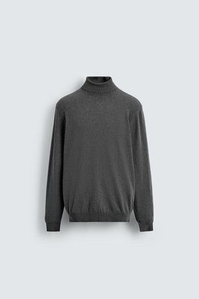 BASIC HIGH NECK SWEATER - Image 6