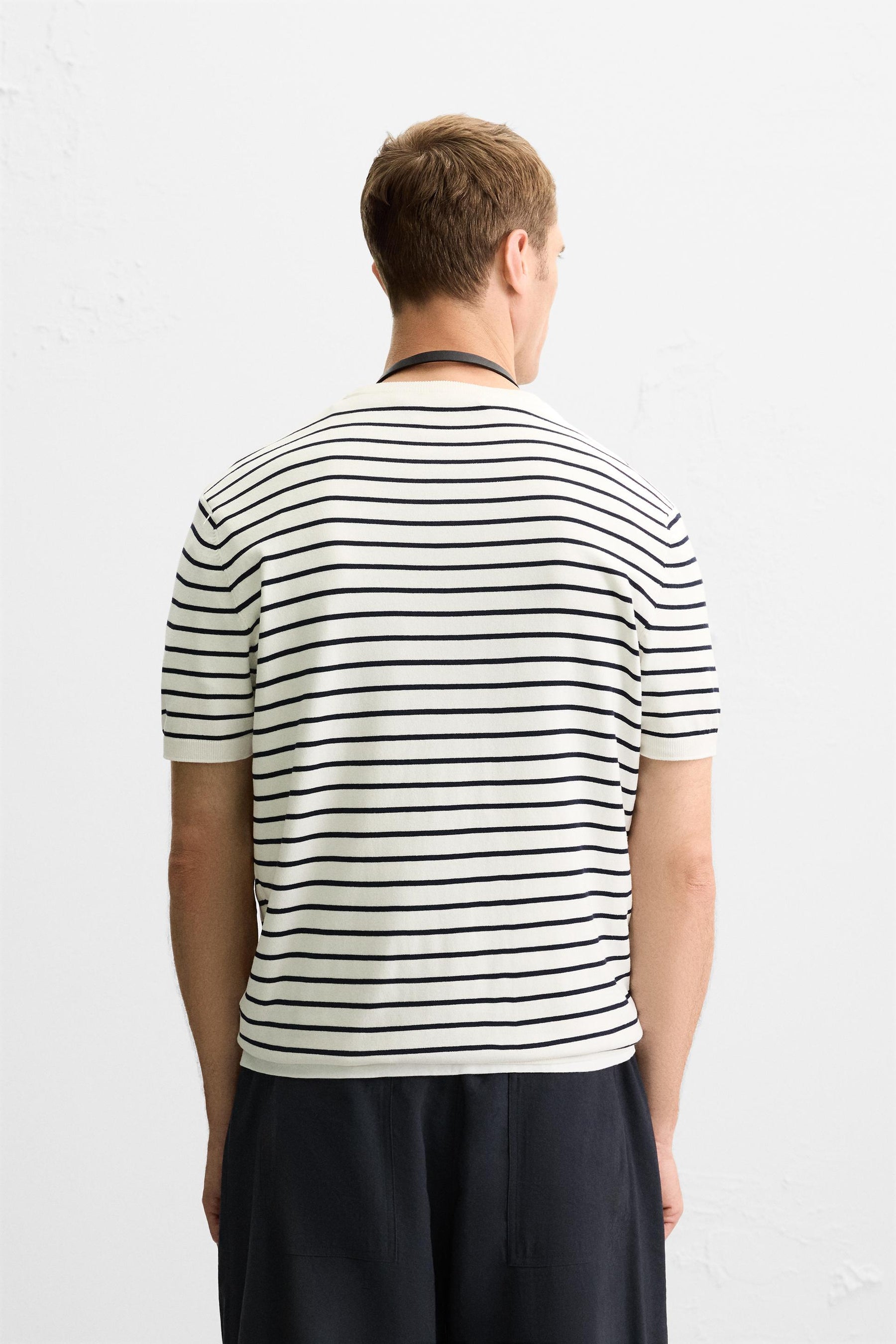 VISCOSE BLEND KNIT T-SHIRT - Image 3