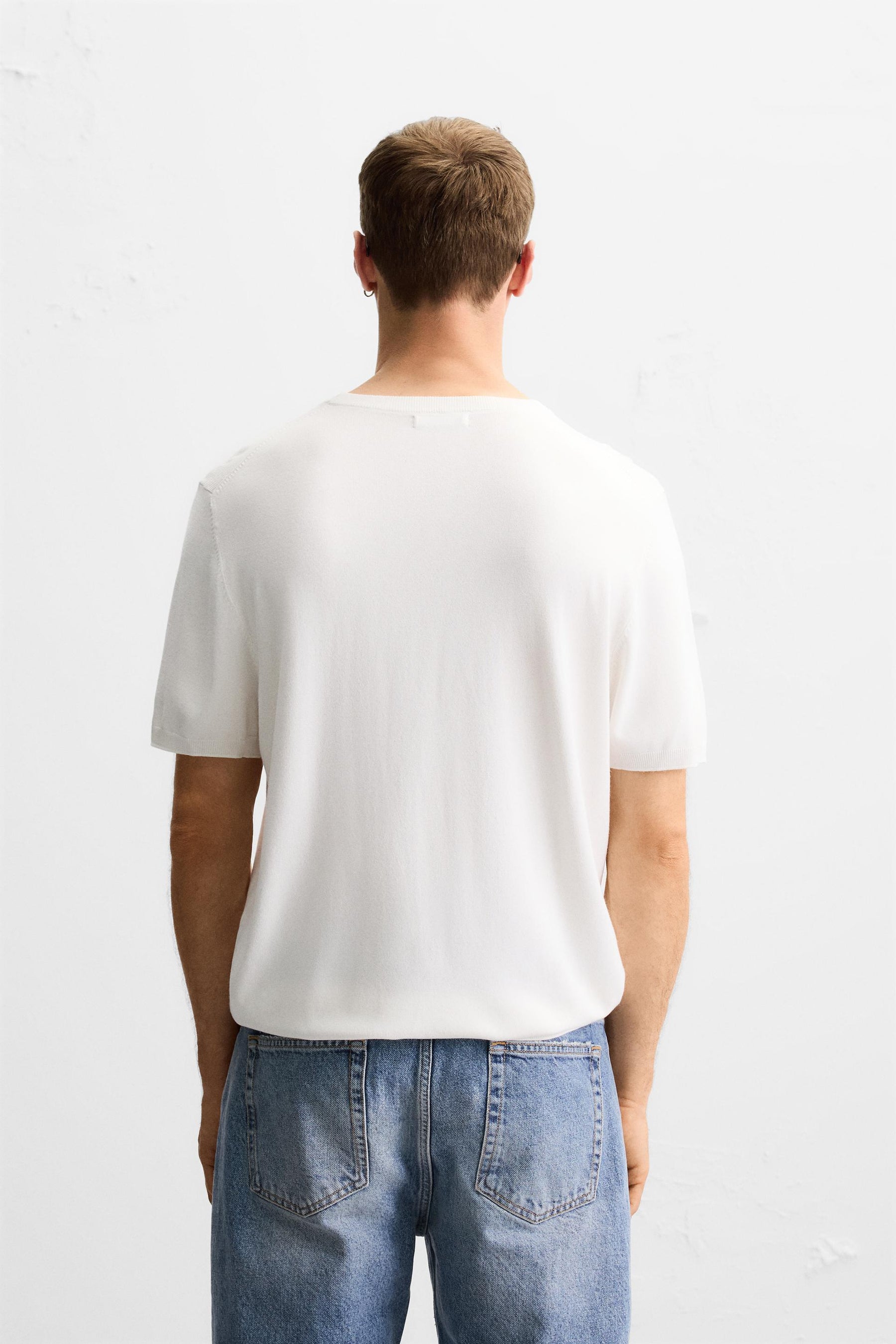 VISCOSE BLEND KNIT T-SHIRT - Image 3