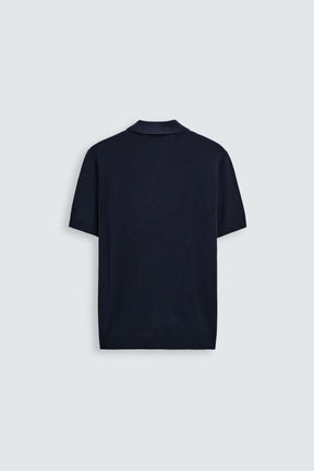 VISCOSE BLEND KNITTED POLO SHIRT - Image 7