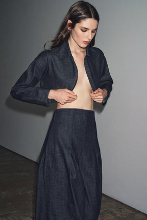 ZW COLLECTION DENIM BOLERO JACKET - Image 3