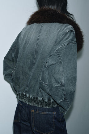 Denim Bomber Jacket