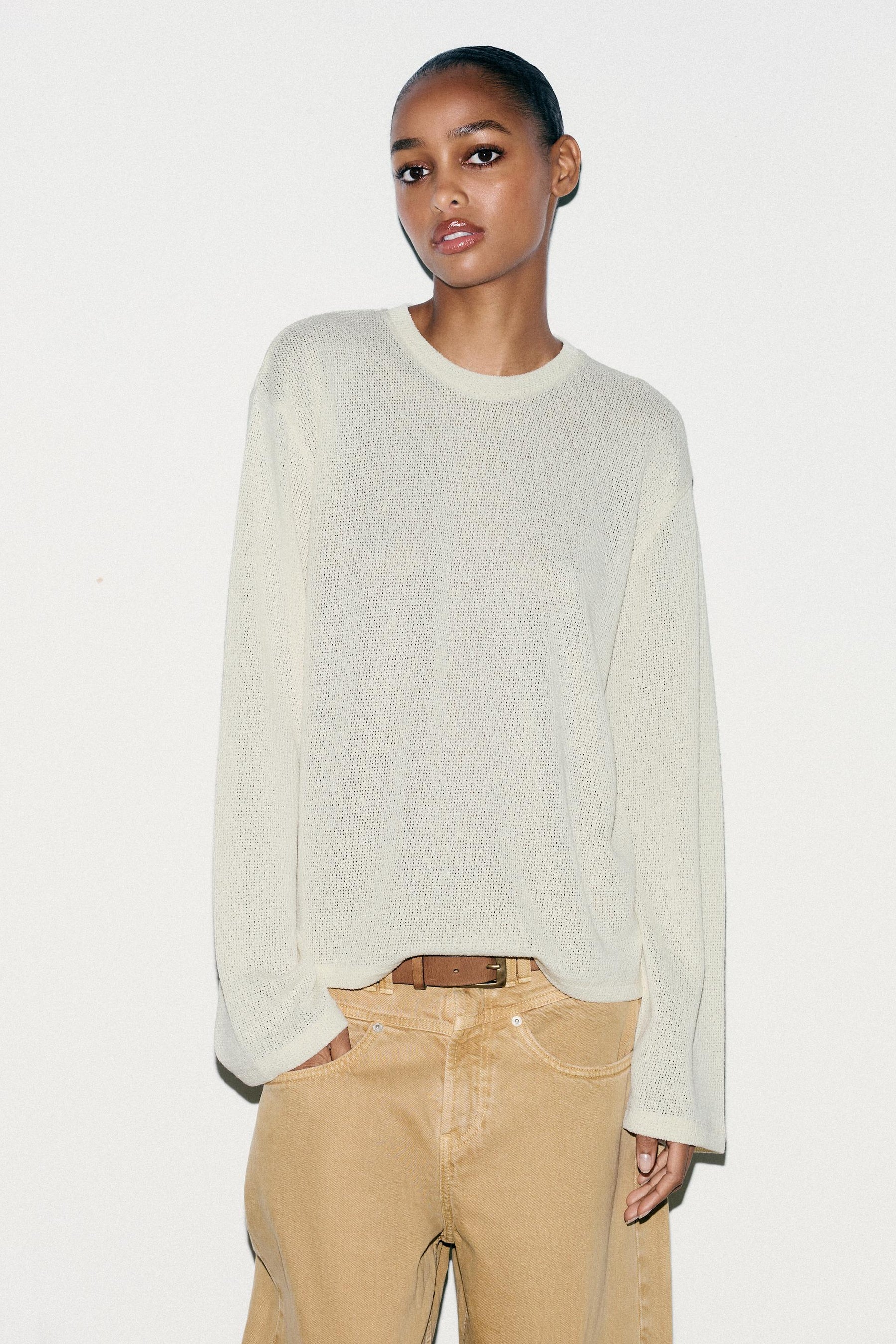 CUT-OUT KNIT SWEATER - Image 3