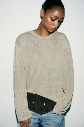 CUT-OUT KNIT SWEATER - Image 2