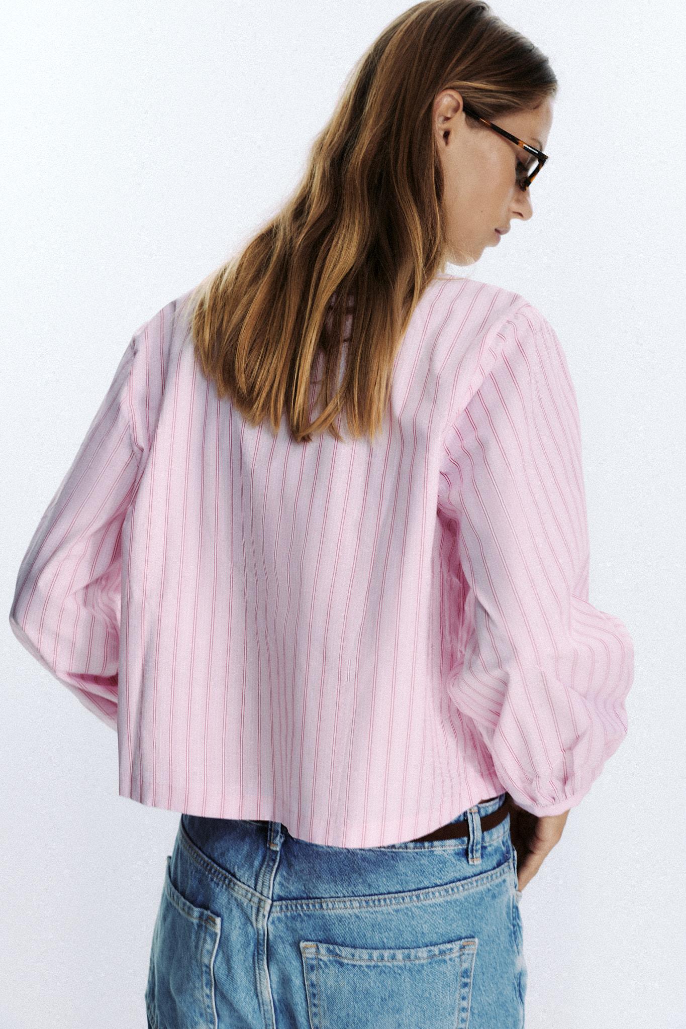 Striped Poplin Shirt
