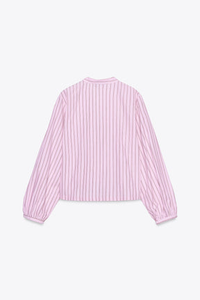 Striped Poplin Shirt