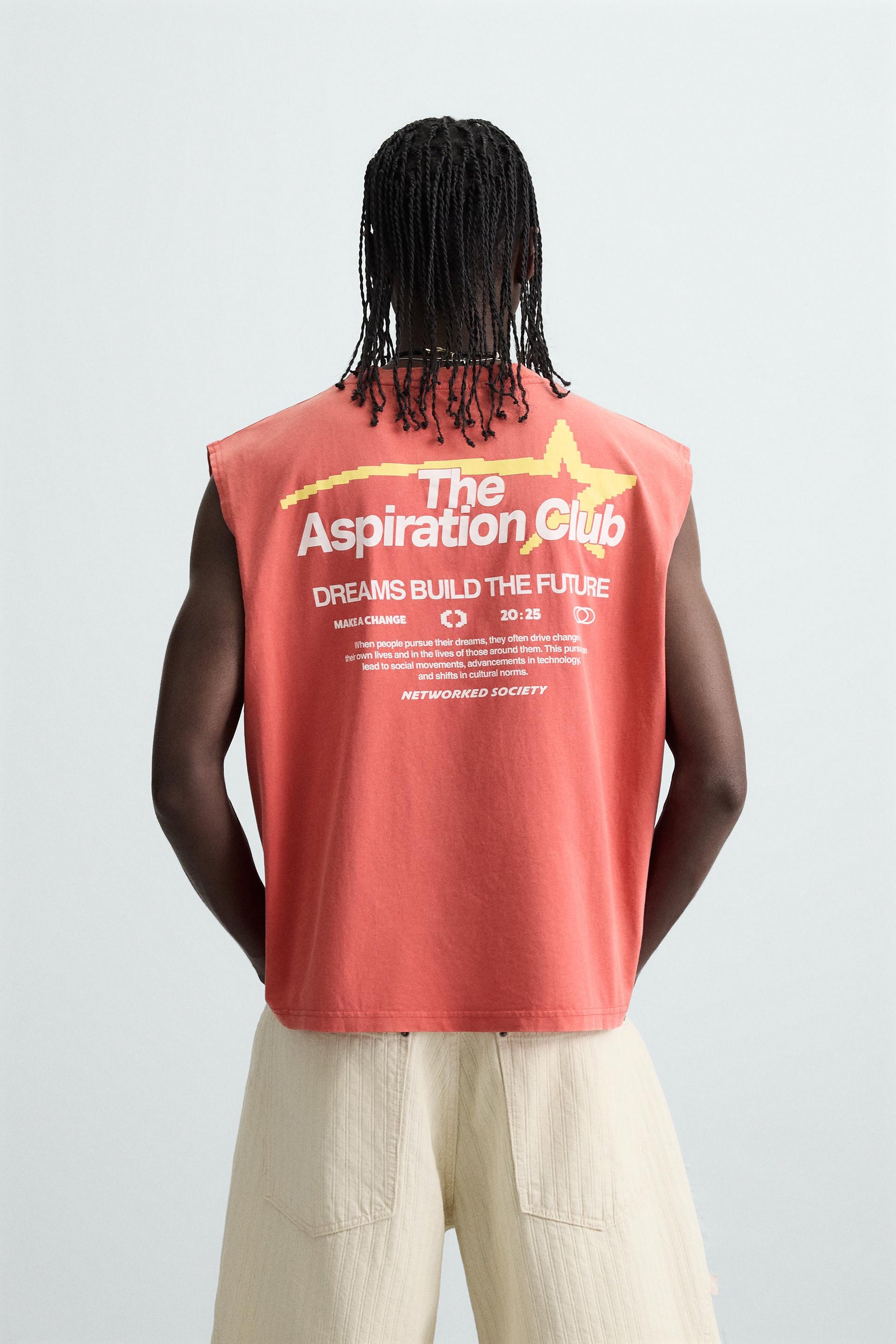 CONTRAST PRINT KNIT TANK TOP - Image 3