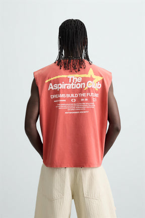 CONTRAST PRINT KNIT TANK TOP - Image 3