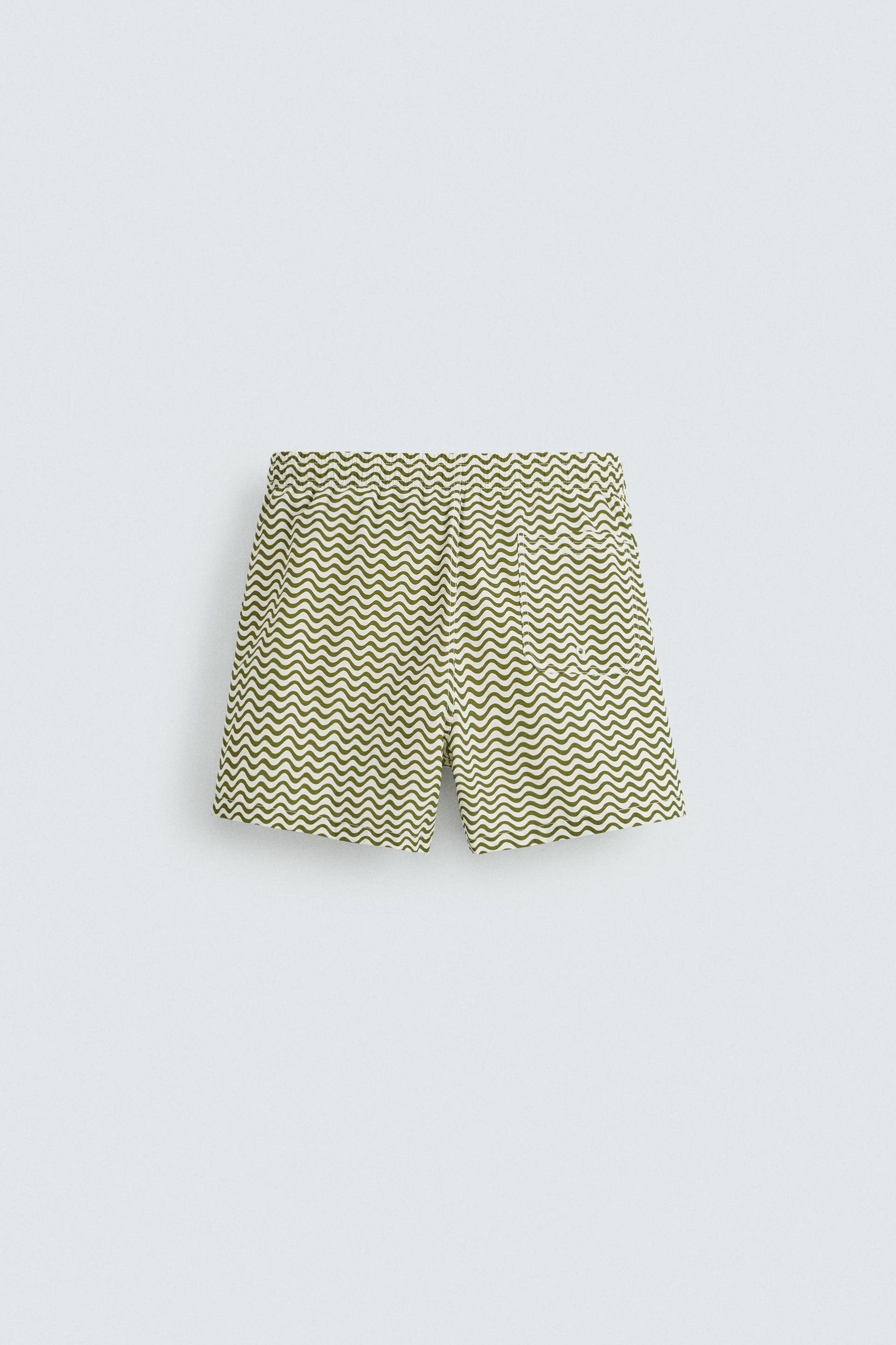 WAVY MID-LENGTH SWIMMING TRUNKS - Image 7