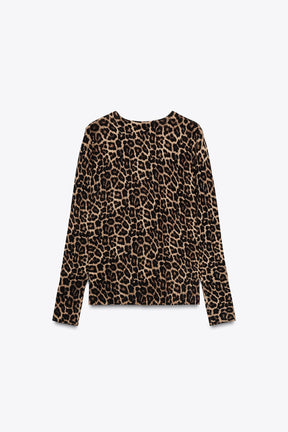 ANIMAL PRINT CARDIGAN - Image 4