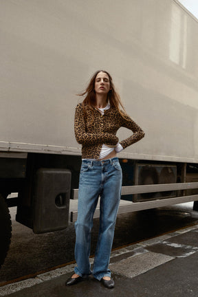 Animal Print Cardigan