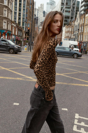 Animal Print Knit Jumper