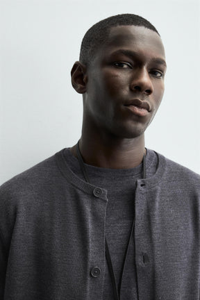 REGULAR FIT CARDIGAN WITH WOOL - Image 5