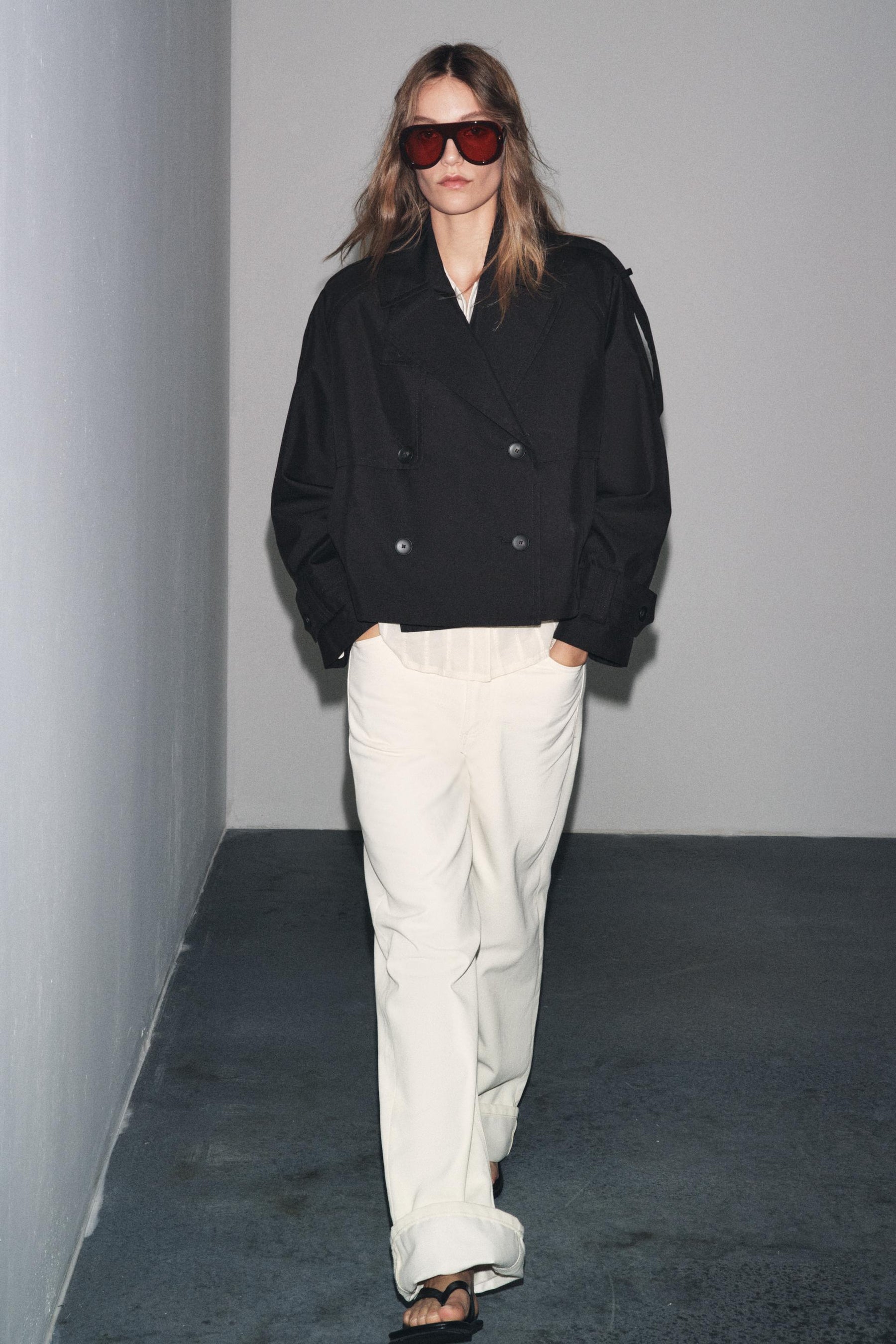 SHORT WATER-REPELLENT TRENCH ZW COLLECTION - Image 2