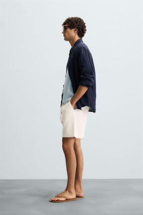 TEXTURE JOGGER BERMUDA SHORTS - Image 4