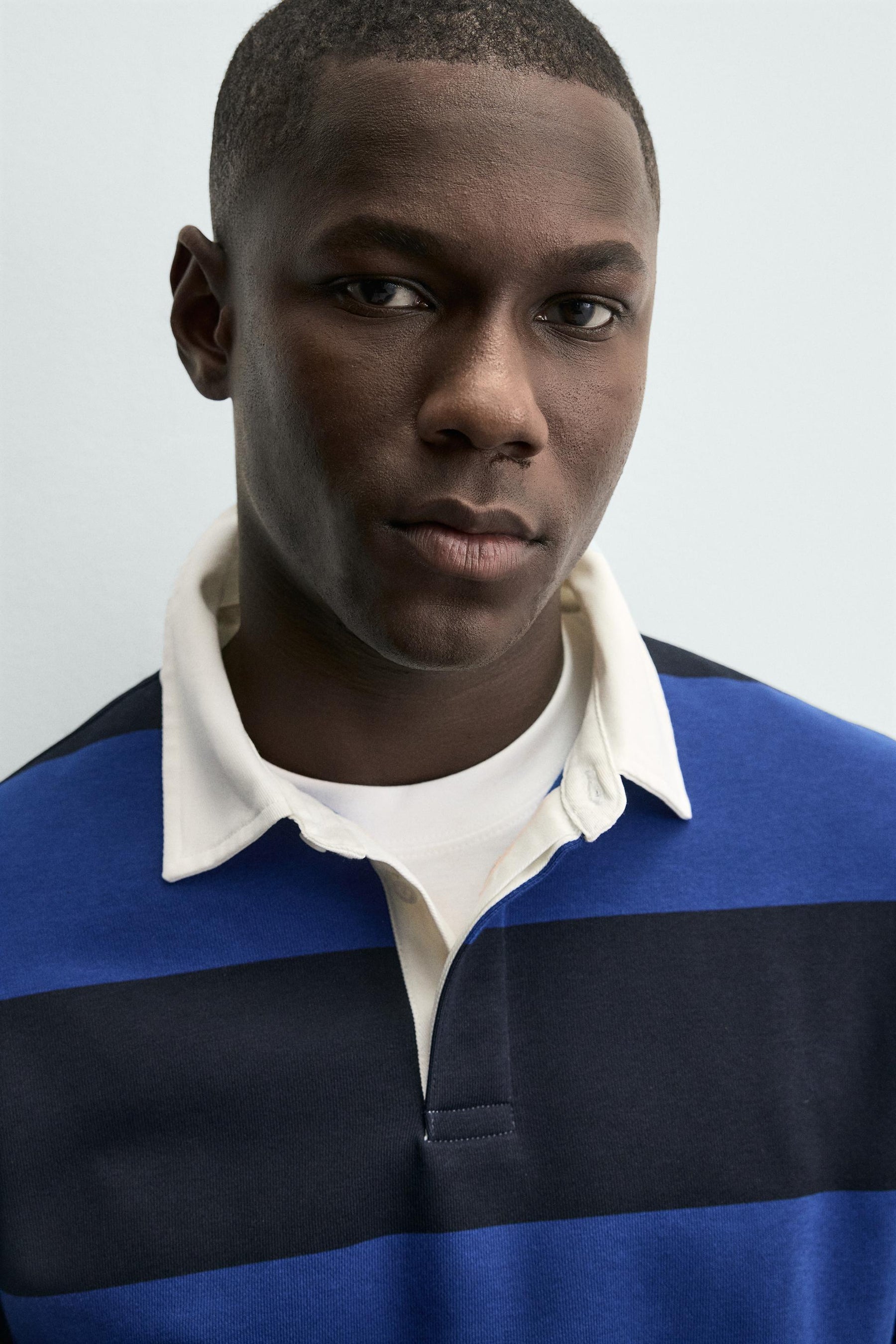 CONTRAST COLLAR POLO SWEATSHIRT - Image 5