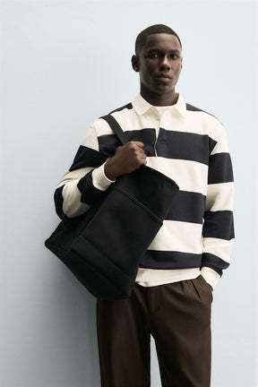 SWEATSHIRT WITH CONTRAST POLO COLLAR - Image 5