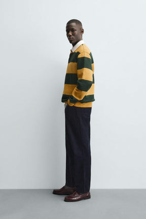 Contrast Collar Polo