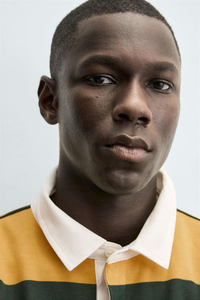 Contrast Collar Polo