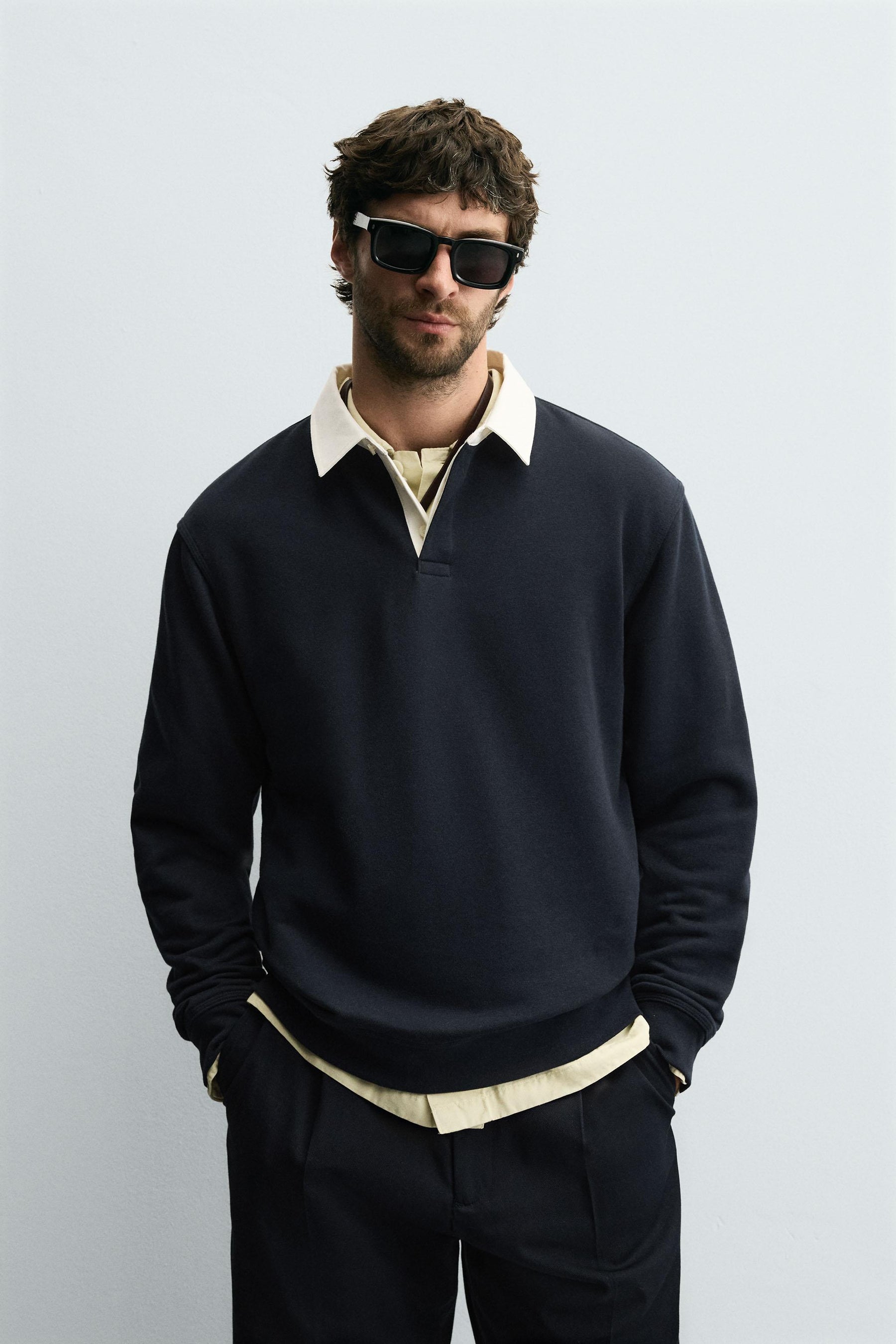 Contrast Collar Polo