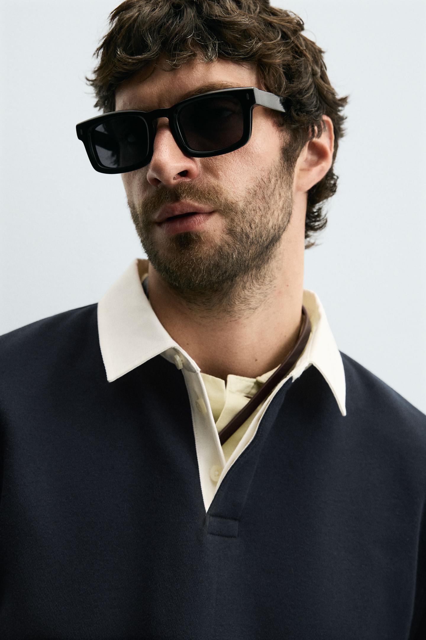 Contrast Collar Polo