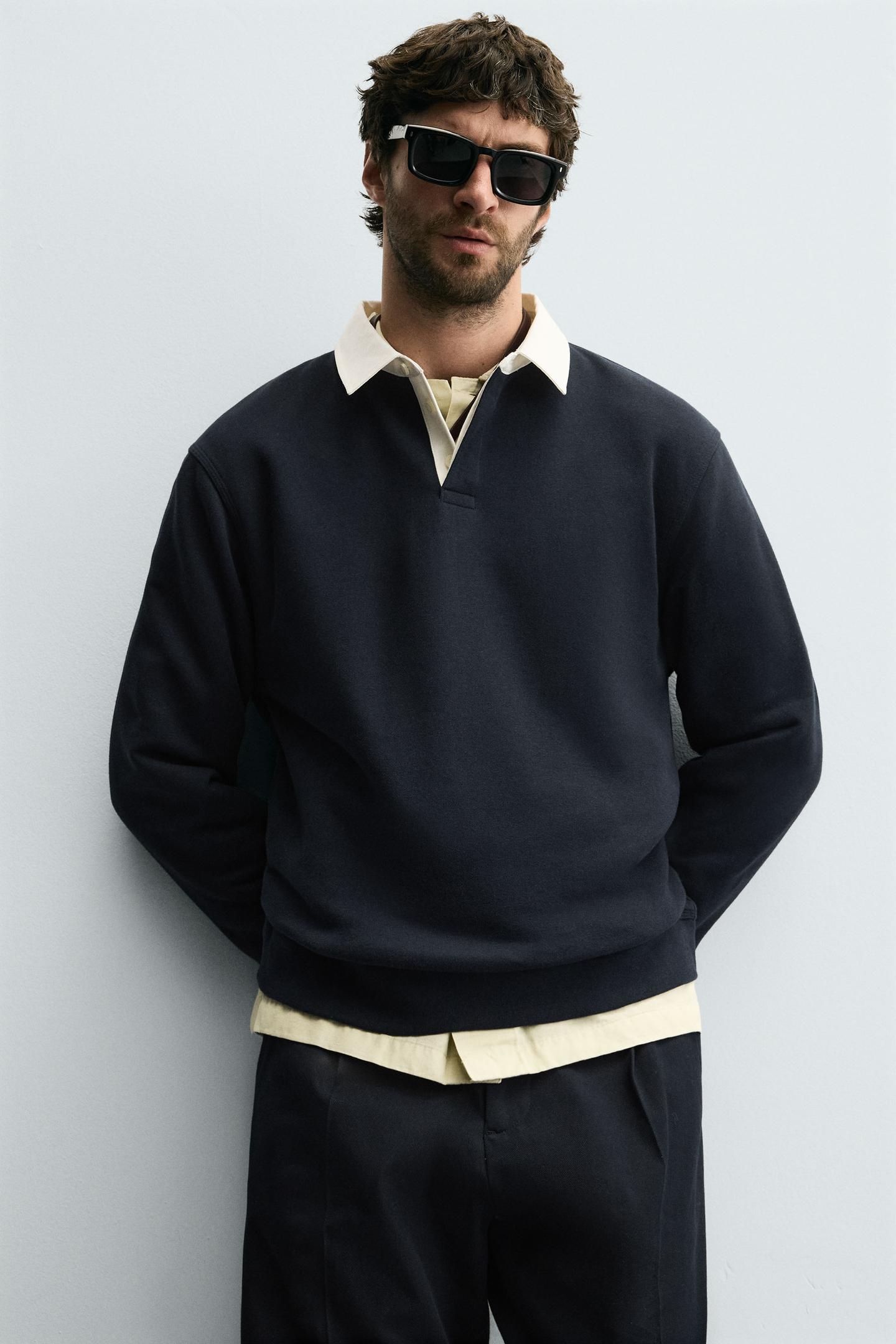 Contrast Collar Polo