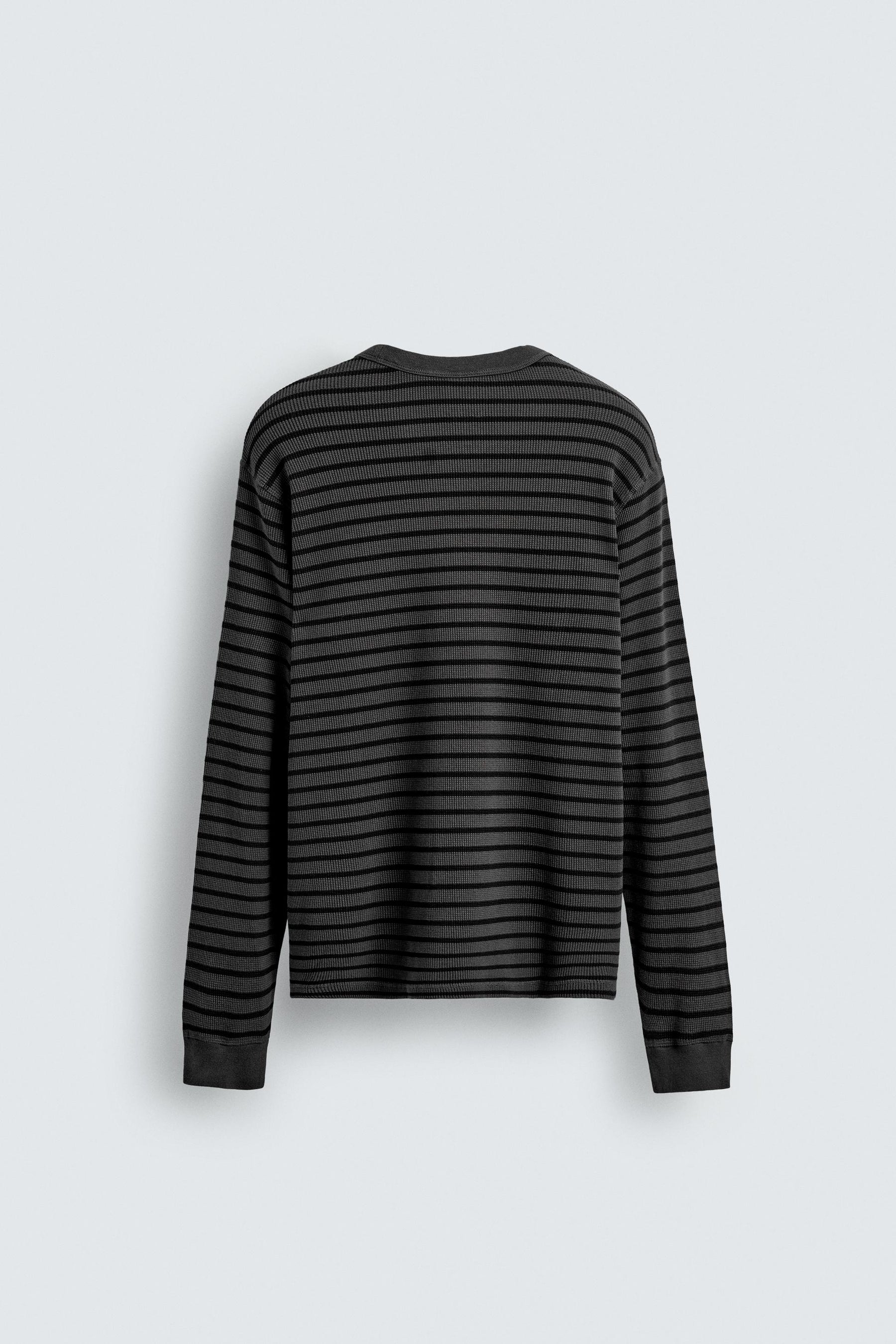 BASIC WAFFLE-KNIT T-SHIRT - Image 6