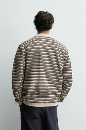 STRIPED TEXTURED JACKET - Image 3