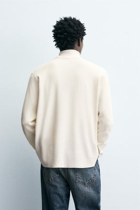 WAFFLE-KNIT TEXTURE T-SHIRT - Image 3