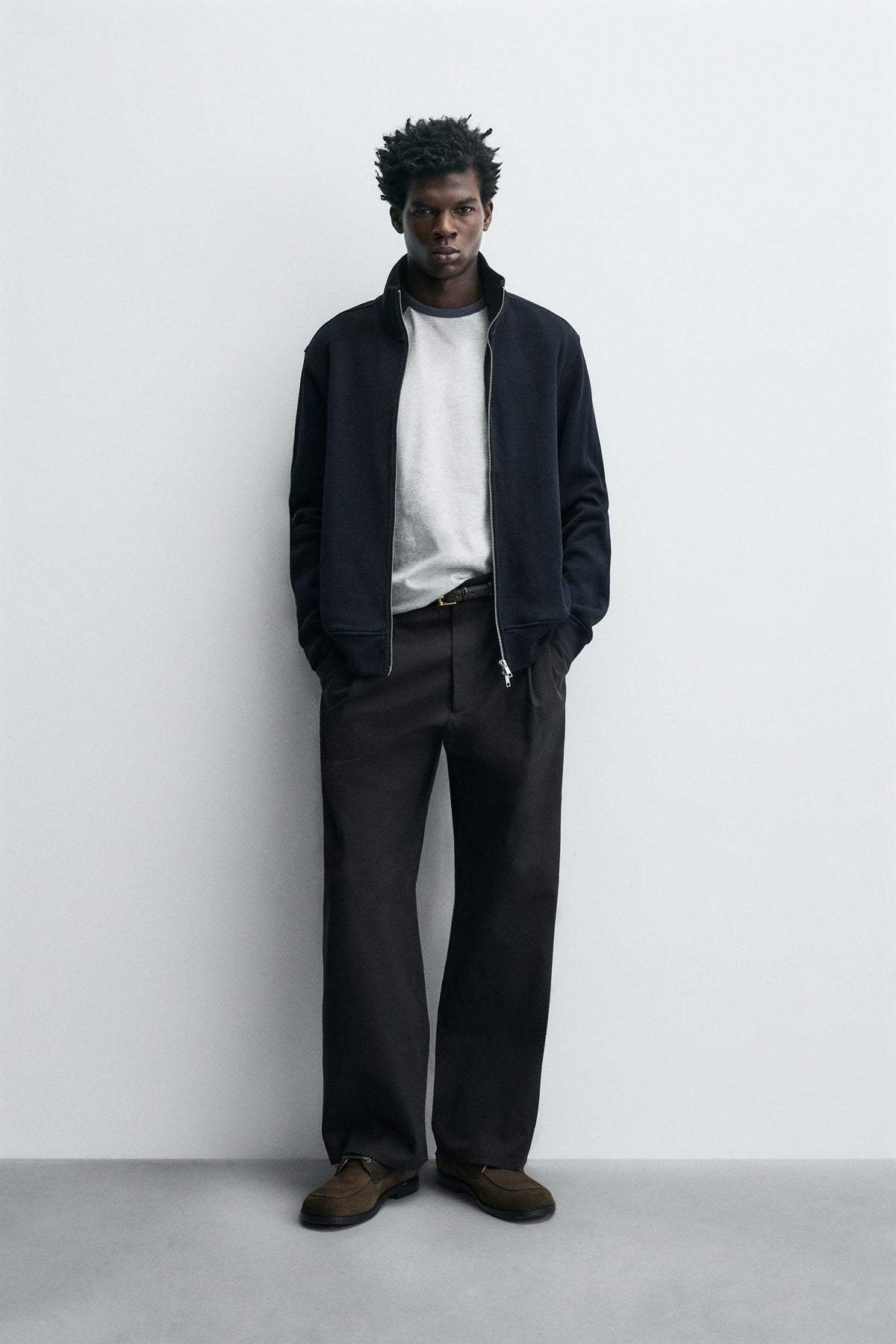 INTERLOCK RIBBED JACKET - Image 1