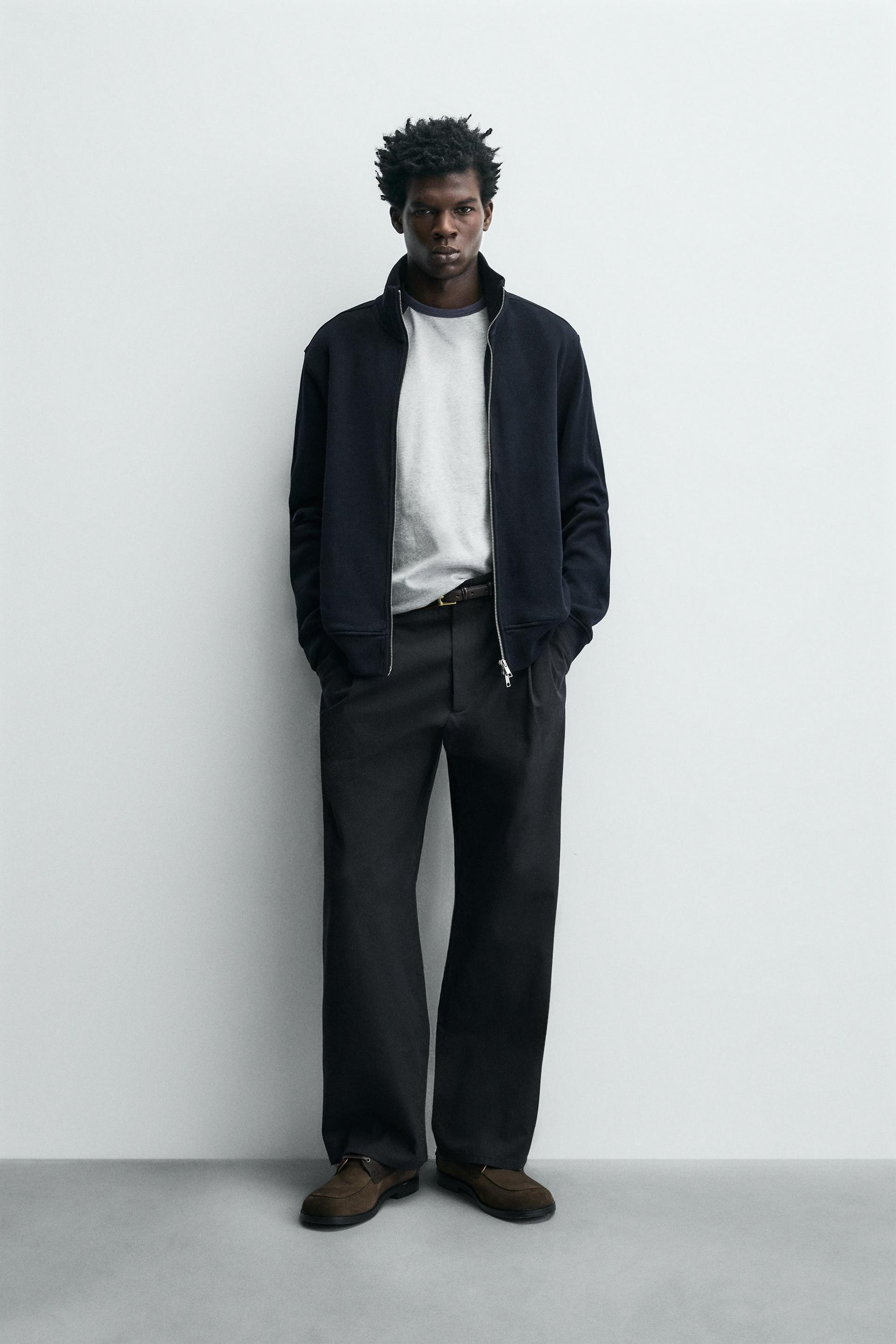 INTERLOCK RIBBED JACKET - Image 1