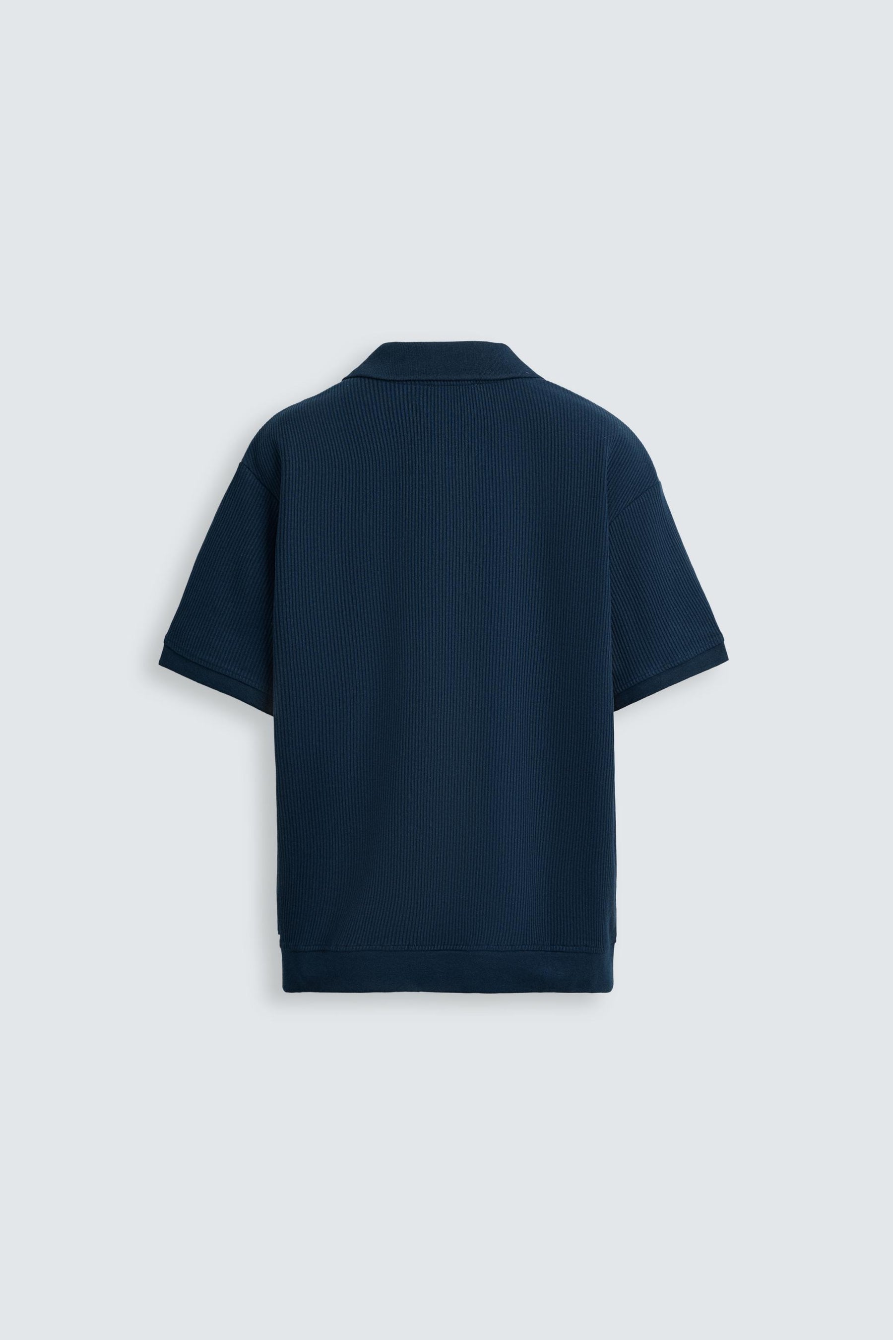 VERTICAL TEXTURED POLO SHIRT - Image 7