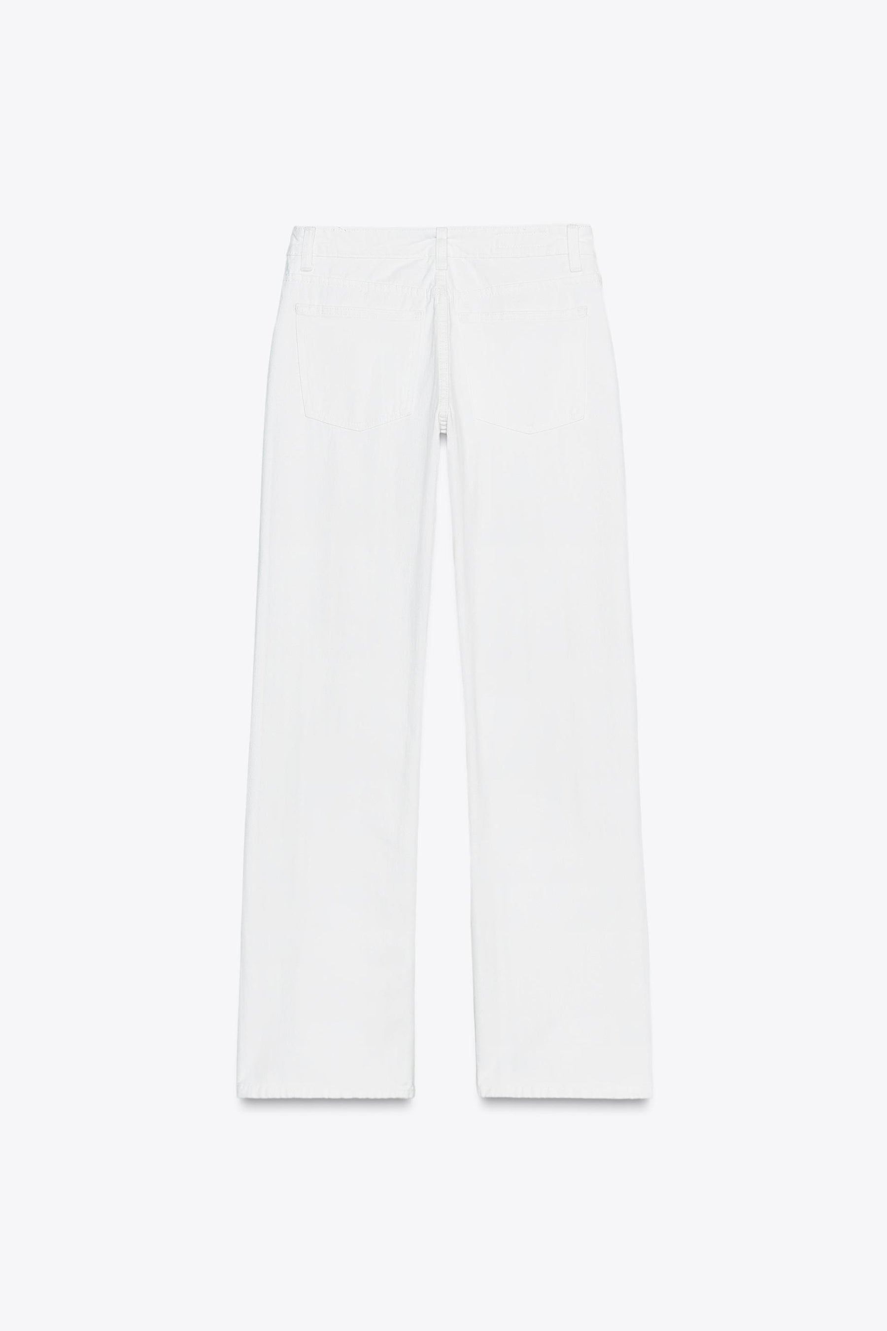 Wide-leg low-rise jeans