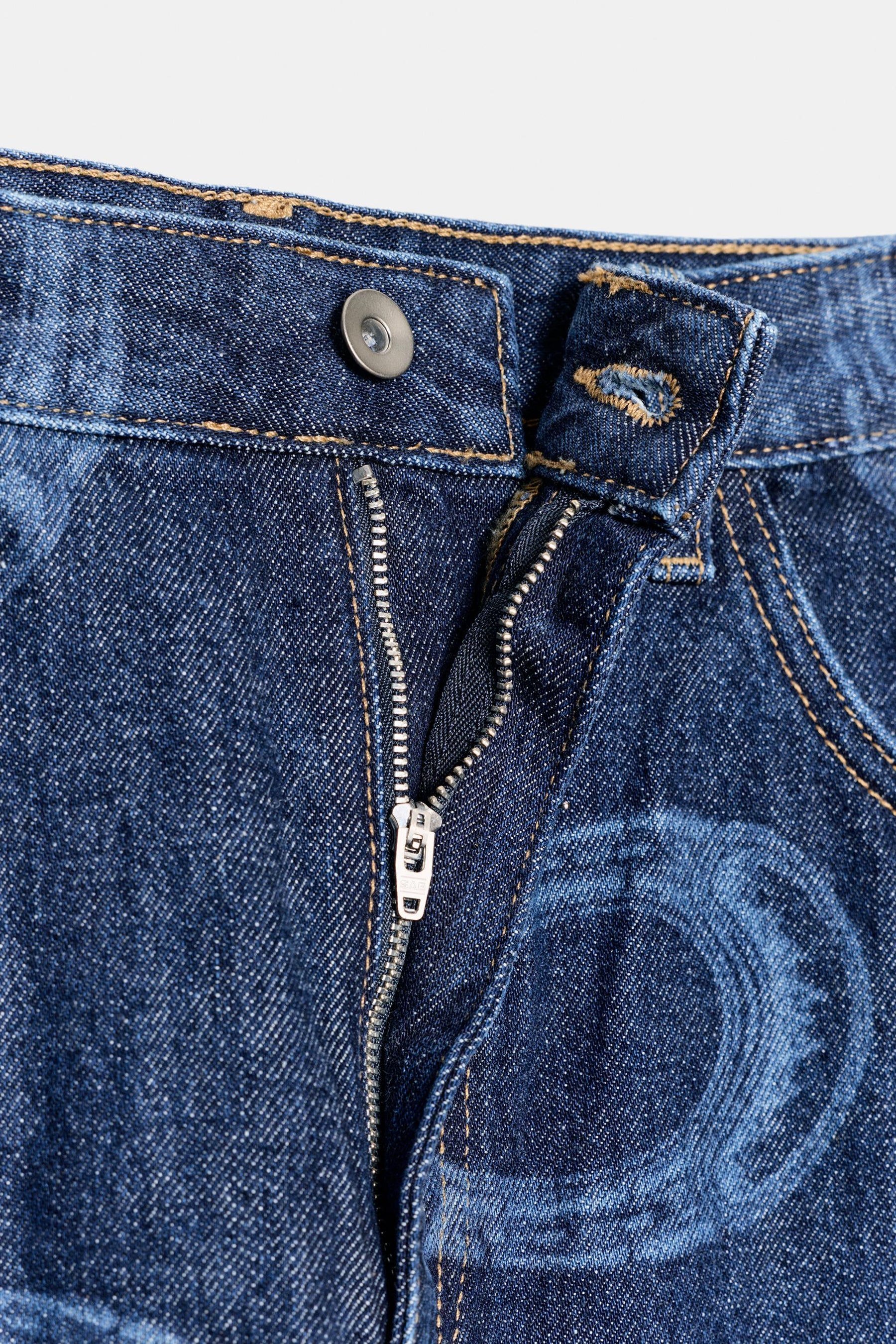 High-waist barrel jeans