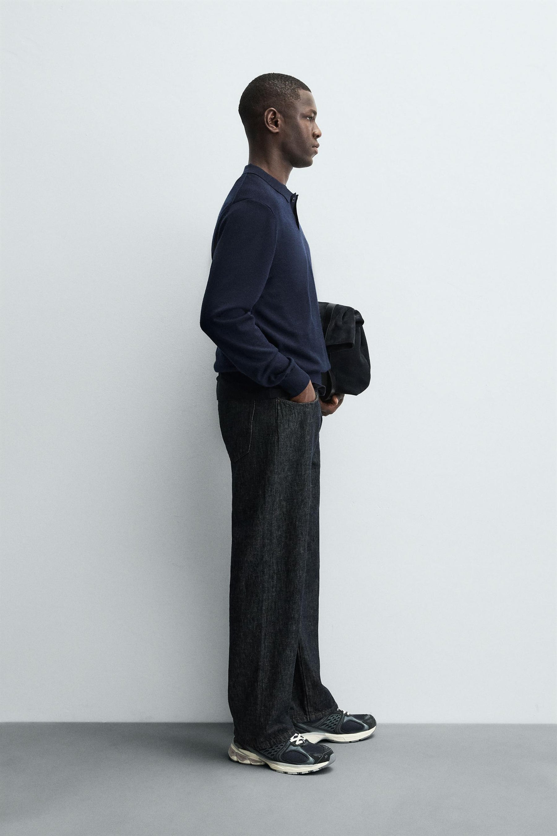 WOOL KNIT POLO SHIRT - Image 4