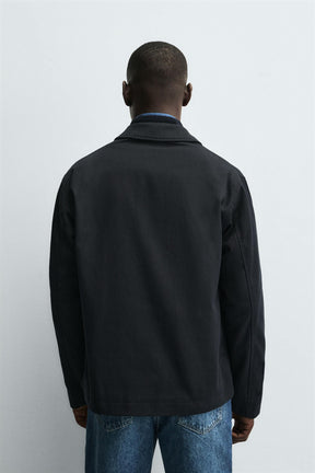 TWILL TEXTURED OVERSHIRT - Image 3