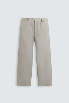 TEXTURED REGULAR FIT TROUSERS - Image 7