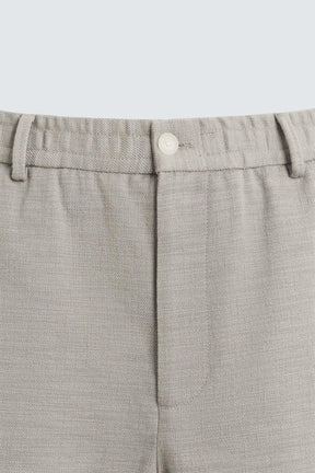 TEXTURED REGULAR FIT TROUSERS - Image 9