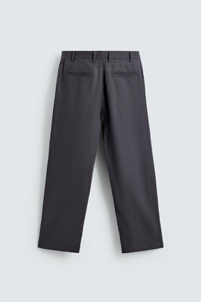 100% LINEN SUIT TROUSERS - Image 7
