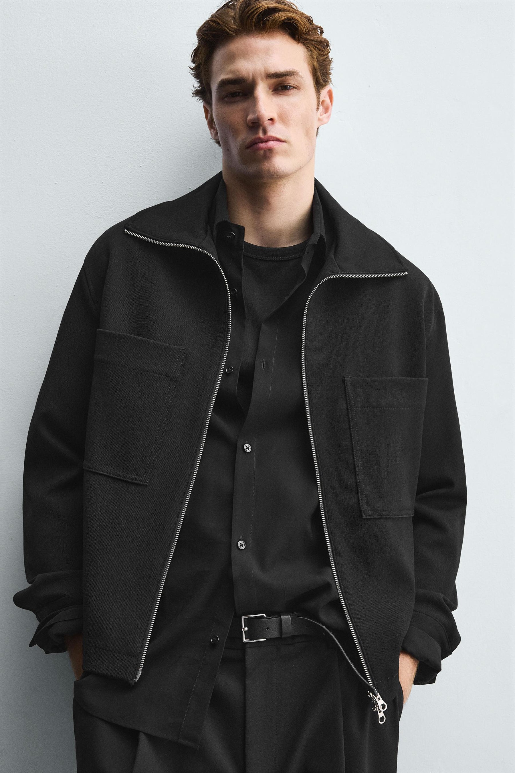 BOXY FIT ZIP-UP OVERSHIRT - Image 5