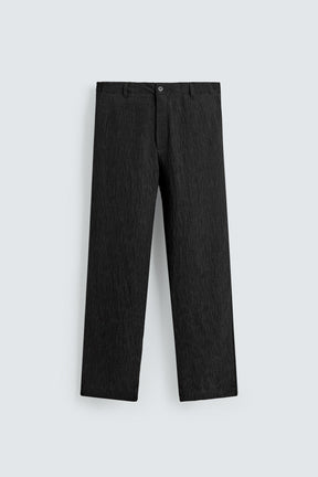 REGULAR FIT TROUSERS WITH IRREGULAR TEXTURE - Image 7