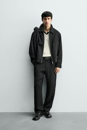 IRREGULAR TEXTURED JACKET - Image 1