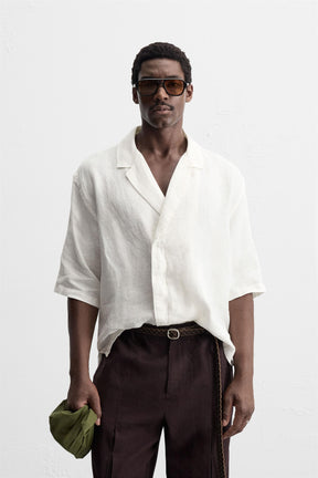 100% LINEN KIMONO SHIRT - Image 2