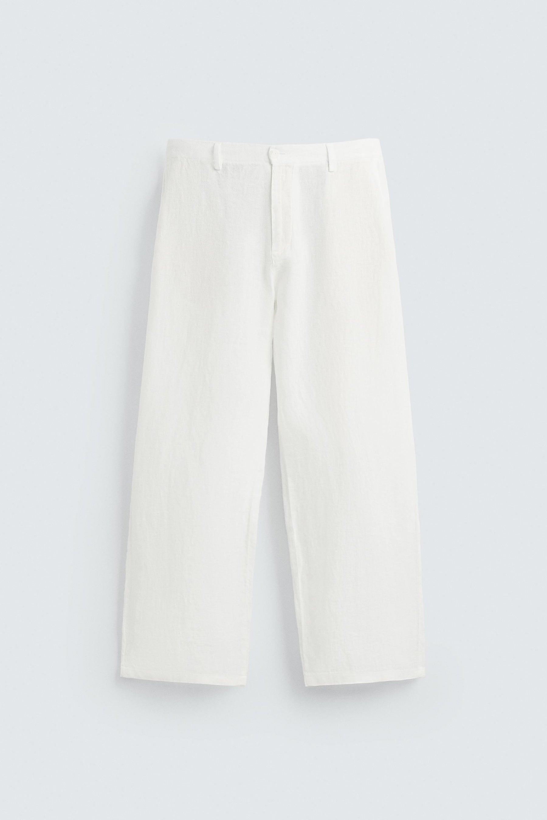 RELAXED FIT 100% LINEN TROUSERS - Image 6