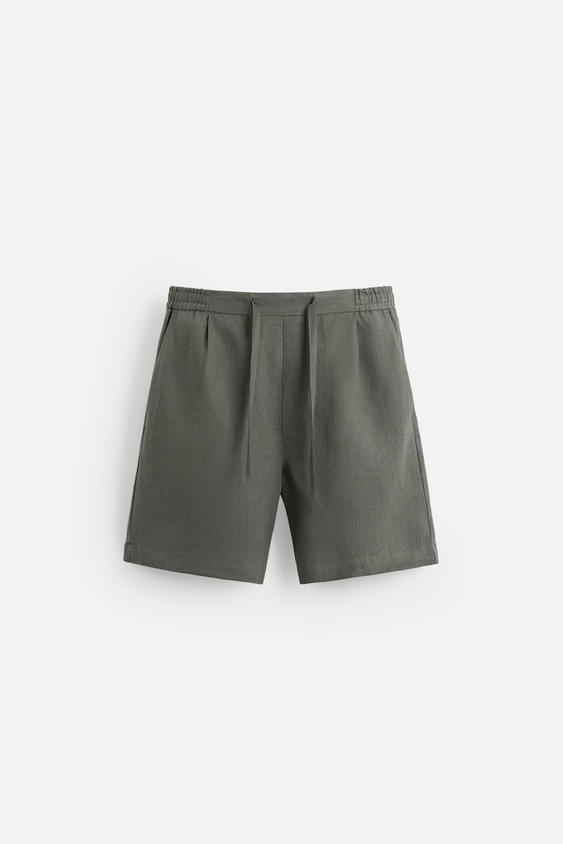 100% LINEN BERMUDA SHORTS - Image 7
