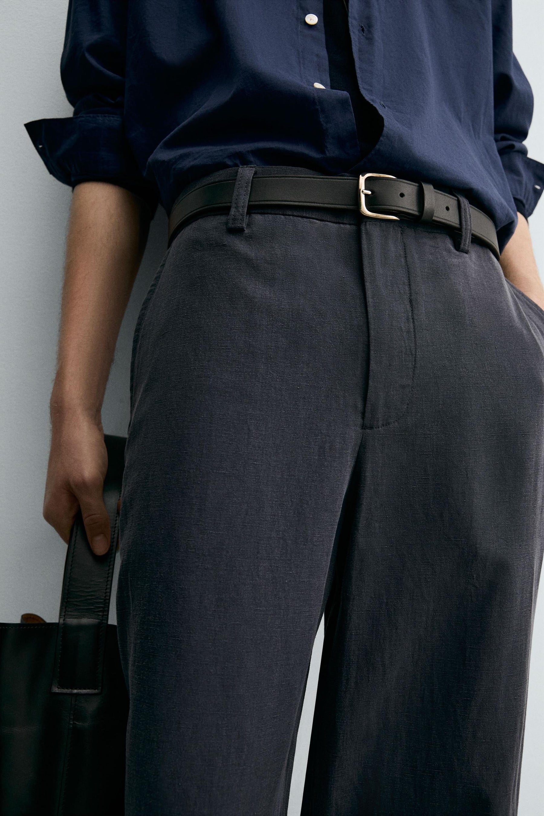 STRAIGHT-LEG FLOWING TROUSERS - Image 5