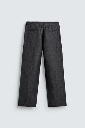 100% LINEN SUIT TROUSERS - Image 6