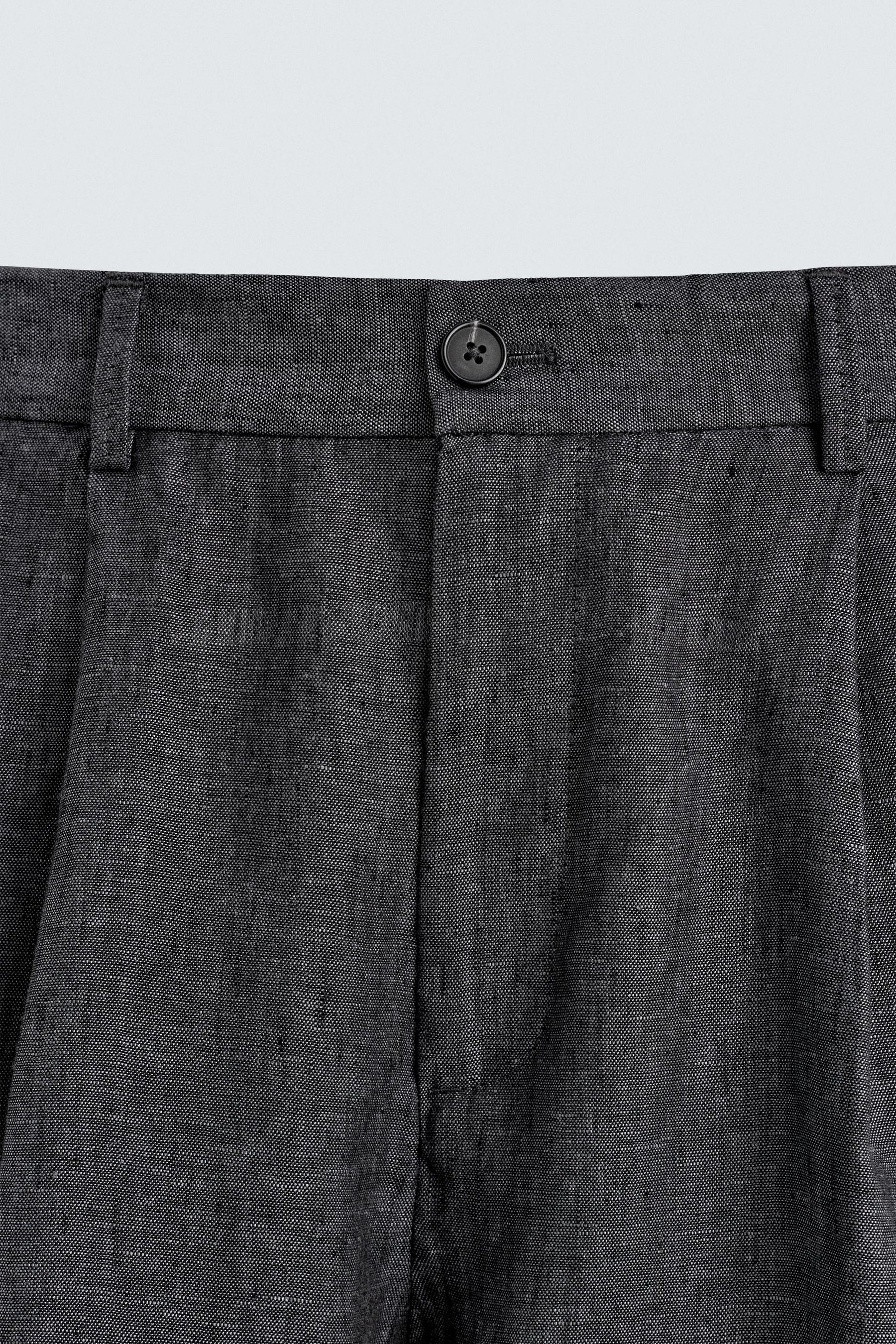 100% LINEN SUIT TROUSERS - Image 7